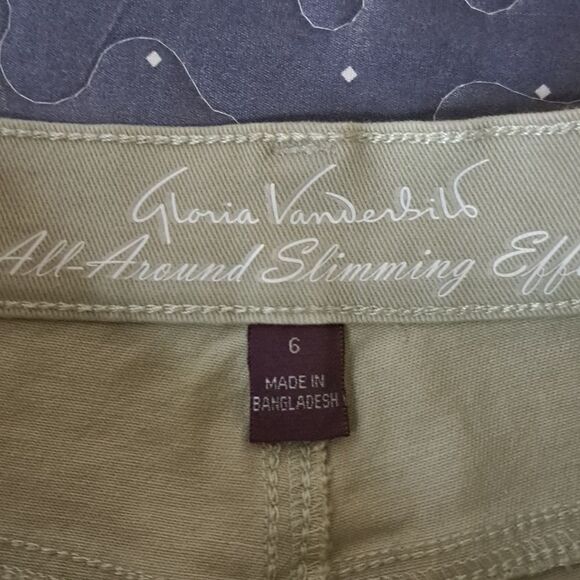 Gloria Vanderbilt Amanda Capri light fern jeans size 6 NWT - Picture 5 of 8